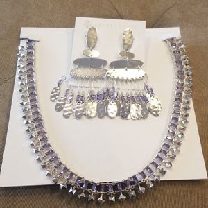 💜NWT! Kendra Scott Nicola Earring & Oscar Necklace💜